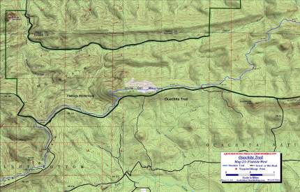 Ouachita Trail Map 23 Flatside West.